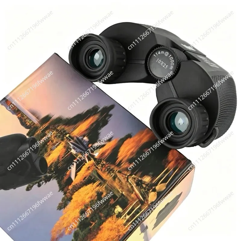 For Home Outdoor 10X25 Paul Binoculars High Power HD Telescope HD Binocular Low Light Mini Telescope