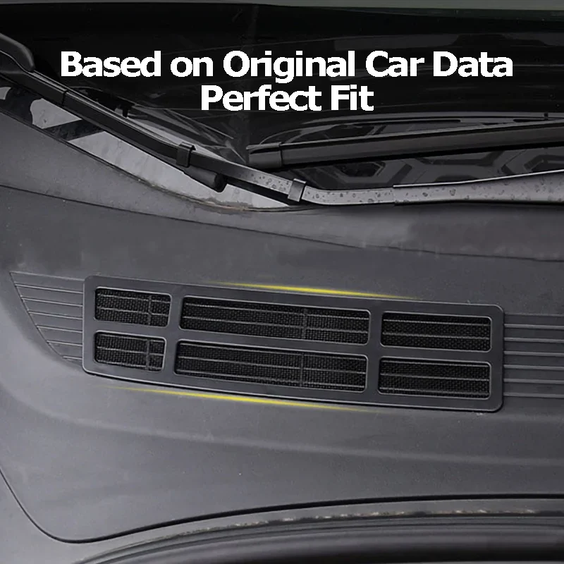 For Tesla Model 3 Model Y Air Inlet Insect‑Proof Protective Cover Intake Vent Grill Net Front Face Exterior Interior Accessories