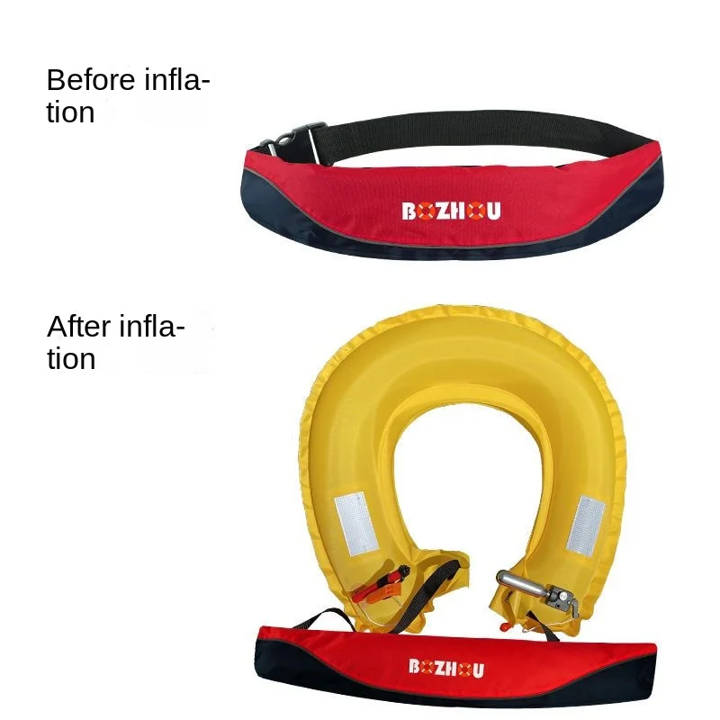 Adult Life Jacket Belt Automatic Inflation Buoyancy Portable Professional Fishing Lure Car Equipment Life Buoy for Swimming