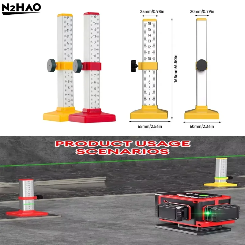 Measuring 0-160mm Aluminum Alloy Tile Leveling Ruler High Precision Horizontal Bubble Ruler Adjustable Engineers Measuring Tool