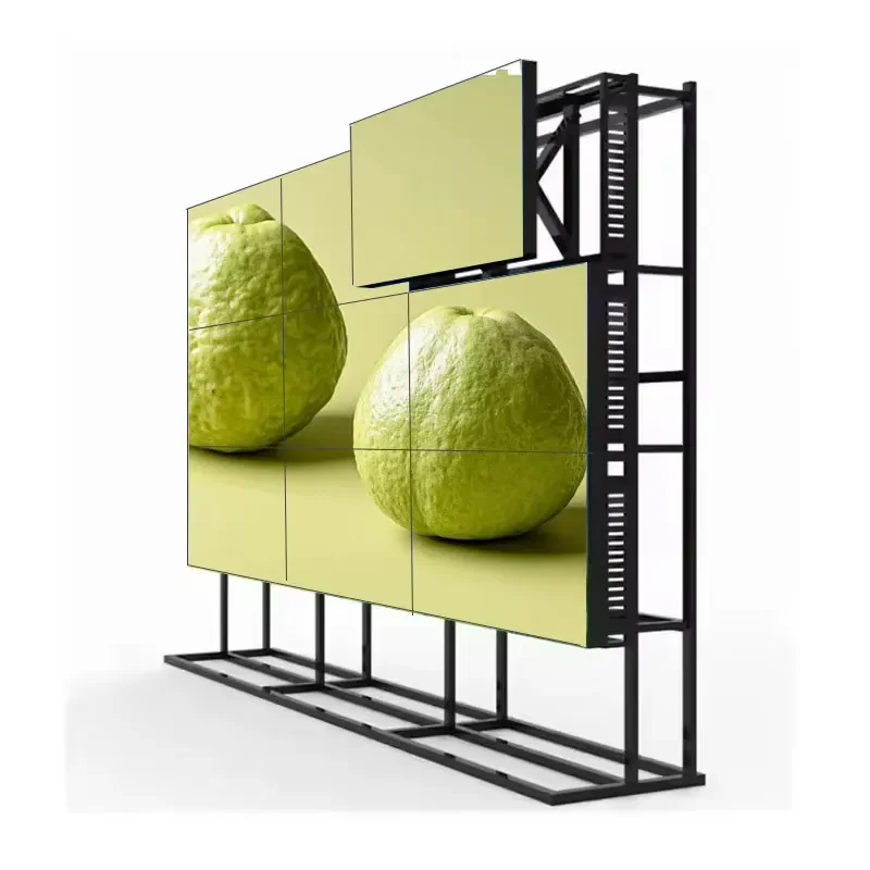 55 Inch 4K 2x2 3x3 Splicing Indoor Advertising Digital Signage Display Wide Beam Angle LED LCD Monitor 3.5mm Bezel Video Wall