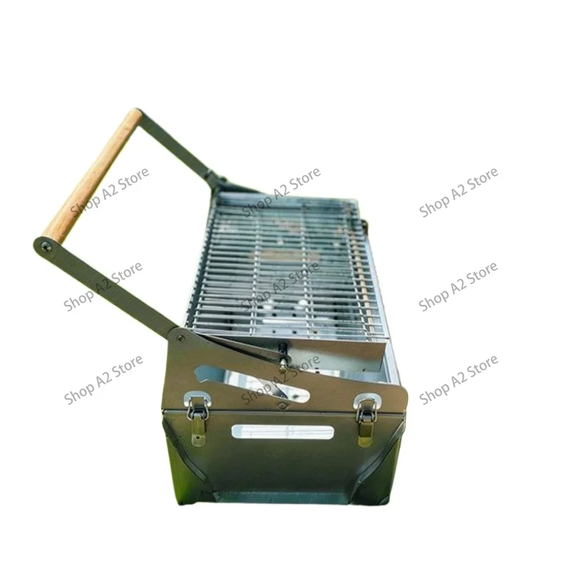 Adjustable Flip Grill Thickened Grill Household Outdoor Skewers Camping