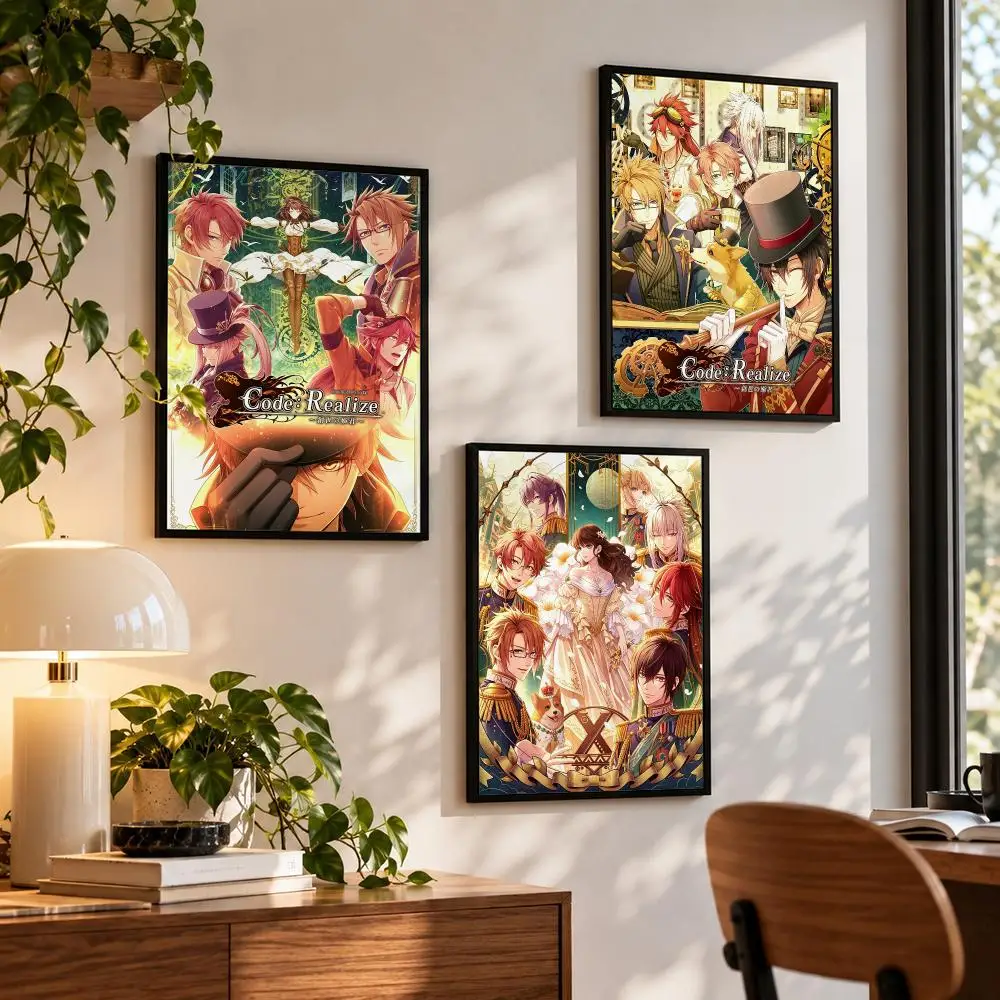 game Code Realize Poster Poster HD Self Adhesive Waterproof Wall Art Print Bedroom Living Room Decor Gift