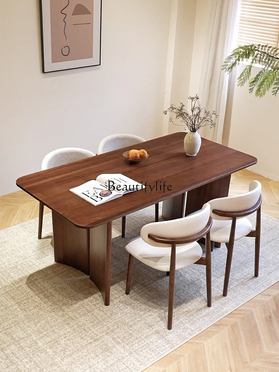 

Solid wood dining table household modern simple rectangular office long table