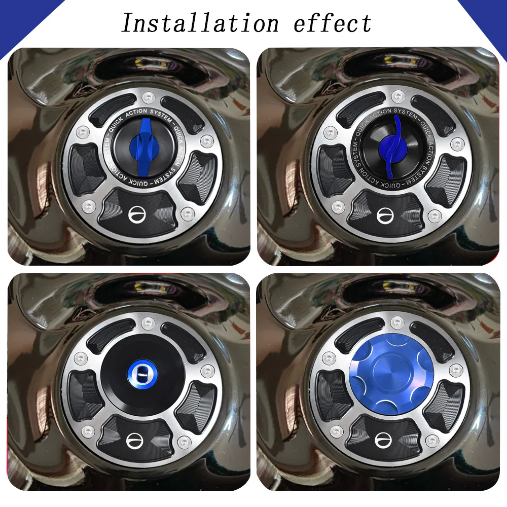 CNC Quick Gas Keyless Fuel Tank Cap For YAMAHA R1 R6 R3 R7 R9 2025 YZF-R125 R15 R25 Motorcycle Gas oline Plug Airbox Cover