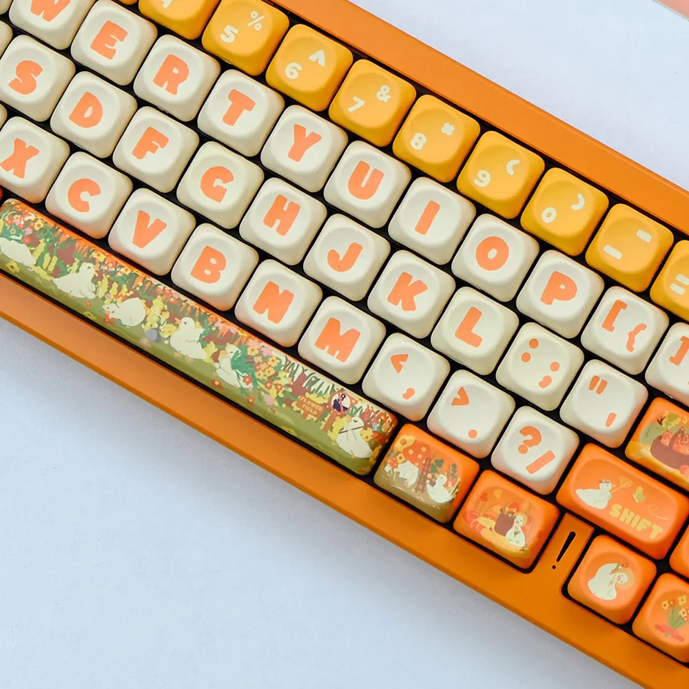 125 Key Flower and Duck Custom 5 Side Dye Sub PBT Keycaps MOA Profile Keyboard Keycap for Cherry MX Switches Mechanical Keyboard - Image 3