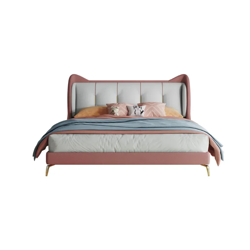 

Girl Cartoon Modern Simple Princess Leather Kitty Bed