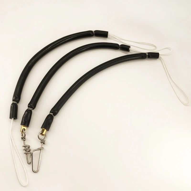 40CM Speargun Bungee Latex Spearfishing Shock Cord 360° Rotating Brass Connector Speargun Buffering FISHING SWIVEL SHOCK CORD