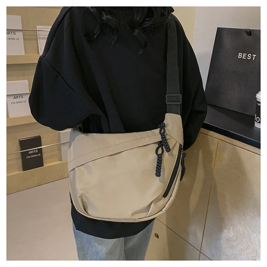 New Style Classy Fashion Single Shoulder Bag Large Capacity Commuting Crossbody Bag Thoughtful Gift for Office Workers