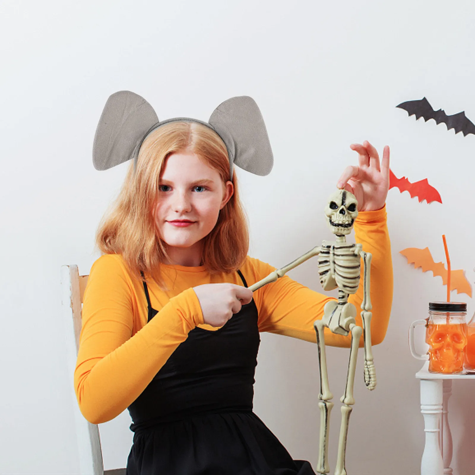 

Elephant Ear Headband Cute Animal Headband for Adults Women Cosplay Party Halloween Costume Accessory Photo Prop Headdress