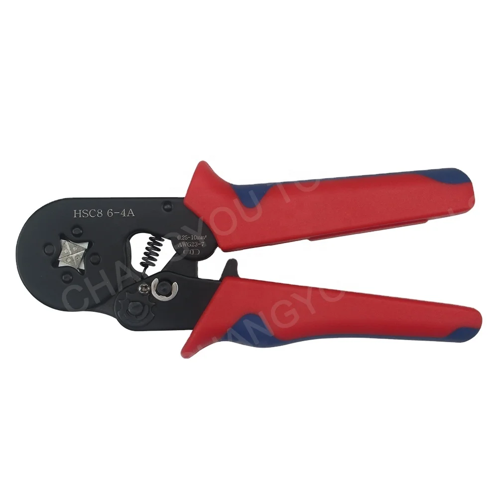 HSC8 6-4A VE Tubular Copper Crimp Insulated Tool Pliers Electric Wire Cord End Connectors Terminals Kit