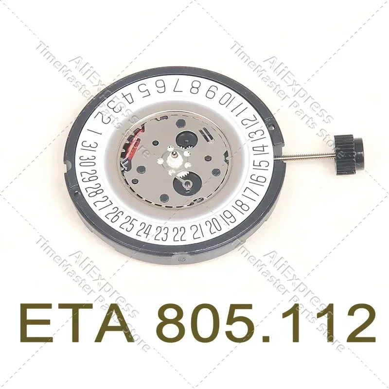 Swiss ETA 805.112 Movement 805112 Men's Watch Quartz Movement Three Hands Date At 3/6 Watch Repair Replacement Parts