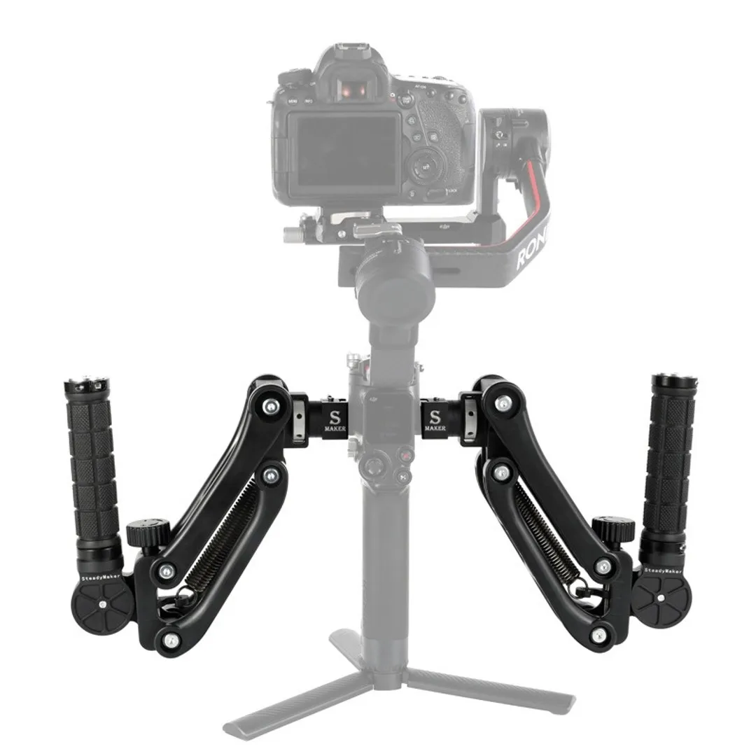 

Stabilizer handle for DJI RS3 RS2 RSC2 Ruying S/SC holding Z-axis shock absorber with both hands to reduce vertical shaking