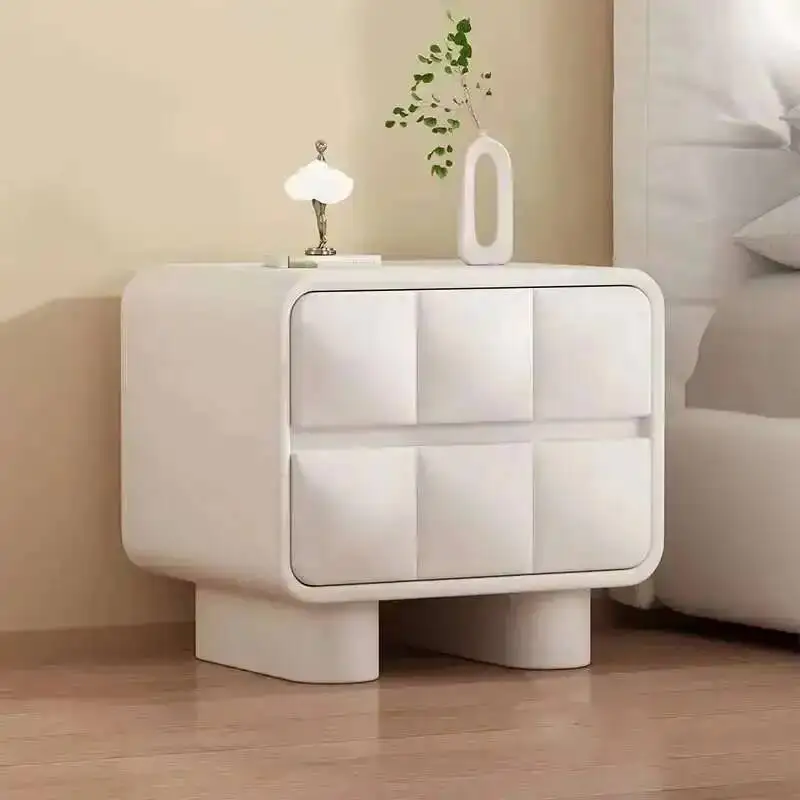 Mesa De noche estética moderna para dormitorio, cajones, almacenamiento para ahorrar espacio, mesita De noche nórdica, muebles modernos y bonitos