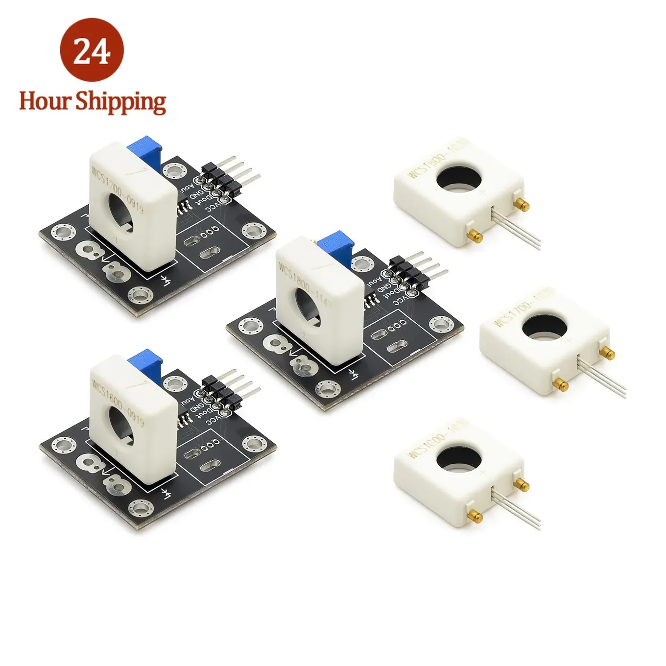 WCS1600 WCS1700 WCS1800 3-5V Hall Current Sensor Adjustable DC 100A 70A 35A Short Over-Current Detector Protection Module