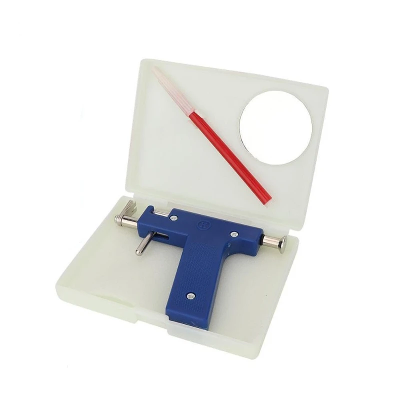 

Ear drill gun professional tool kit 98 pieces of ear drill gun professional tool kit steel earrings nose navel body