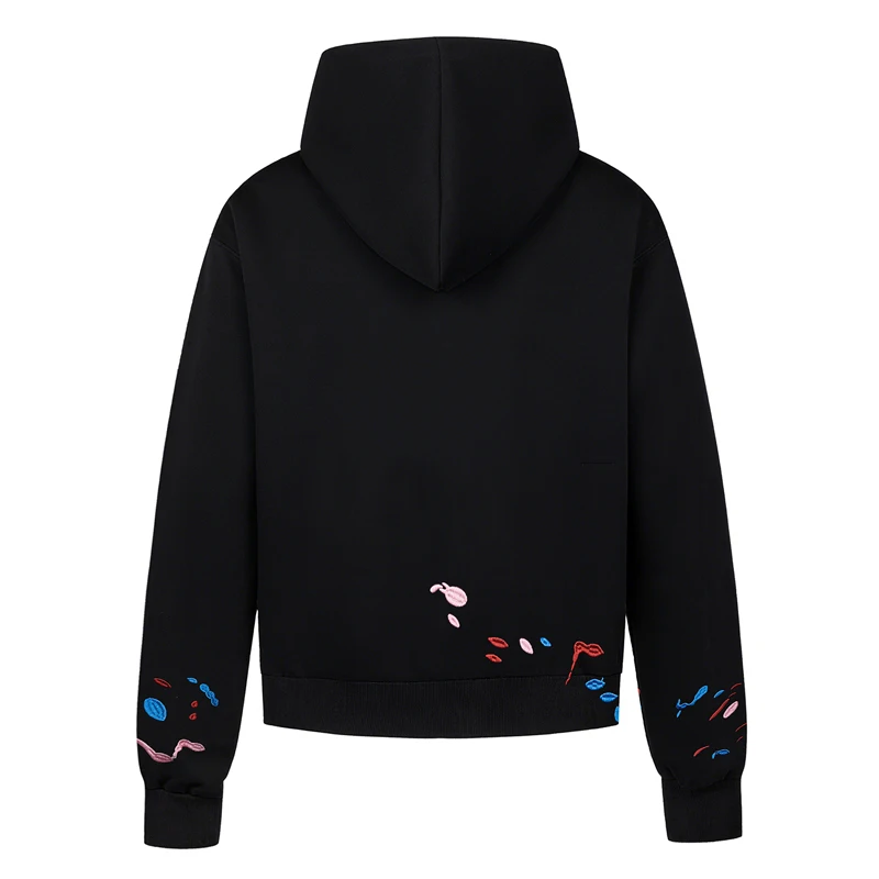 GOODBRAND هوديي رسمت باليد التطريز جودة عالية 1:1 القطن عادية فضفاض الاتجاه جيد قمصان سويت شيرت بقلنسوة الرجال النساء