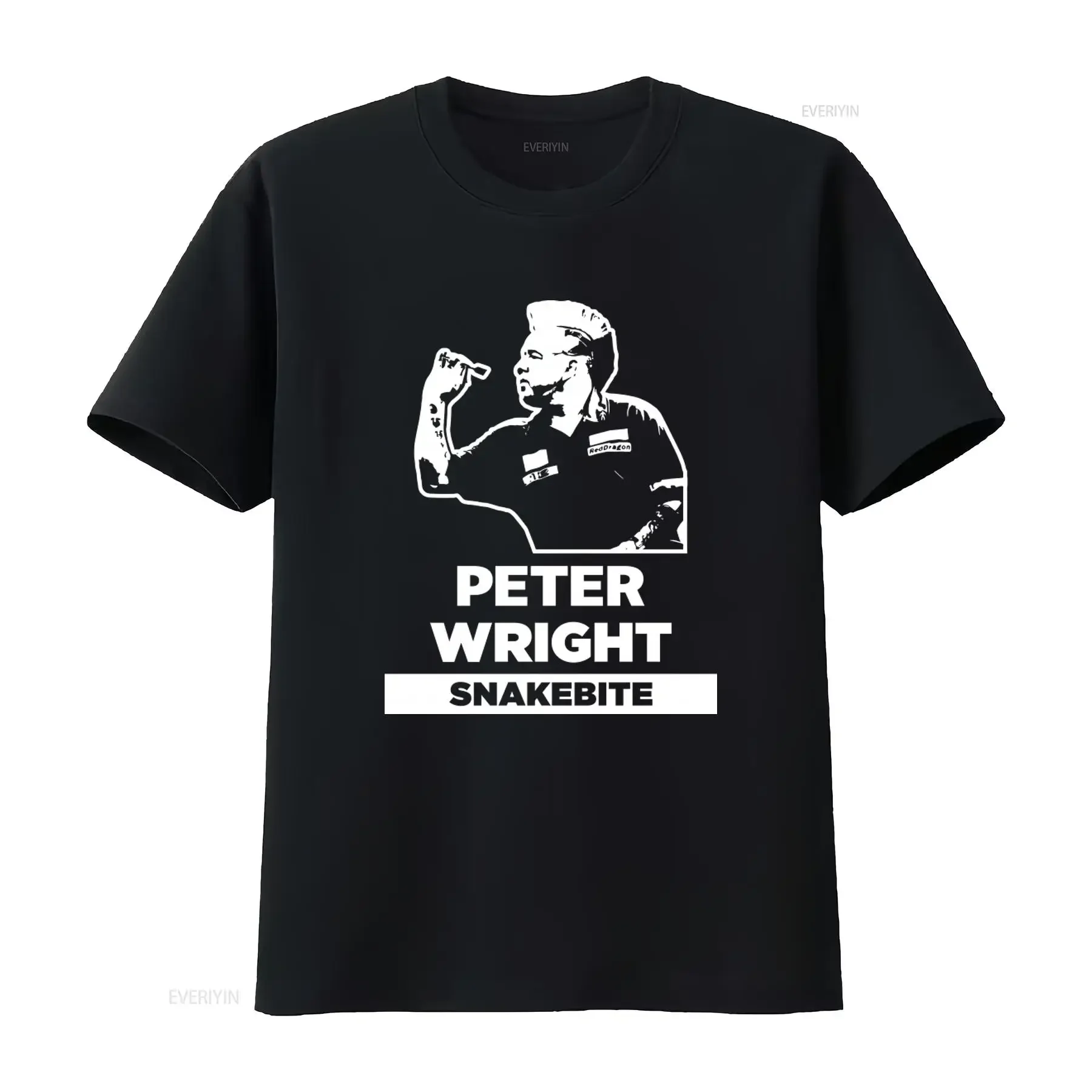 Snakebite Peter Wright Darts World Champs 2019 Unofficial High Quality T shirt Top vintage Washed Top For Everyday Wear