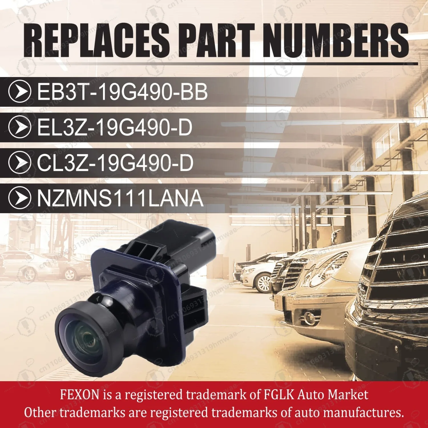 Rear View Backup Camera for Ford F150 2011-2014 Replace EB3T-19G490-BB EL3T-19G490-AA BL3Z-19G490-B