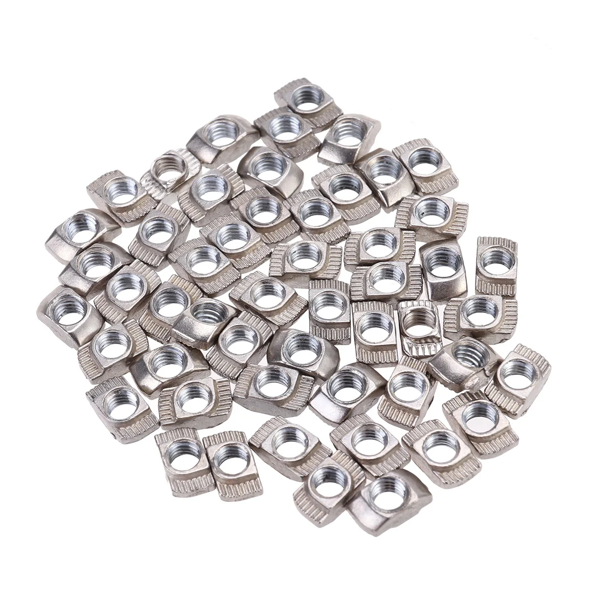 

100 Pcs Aluminum Profile Nuts T-Nut European Channel M5 T-nuts Clamping Cupboard