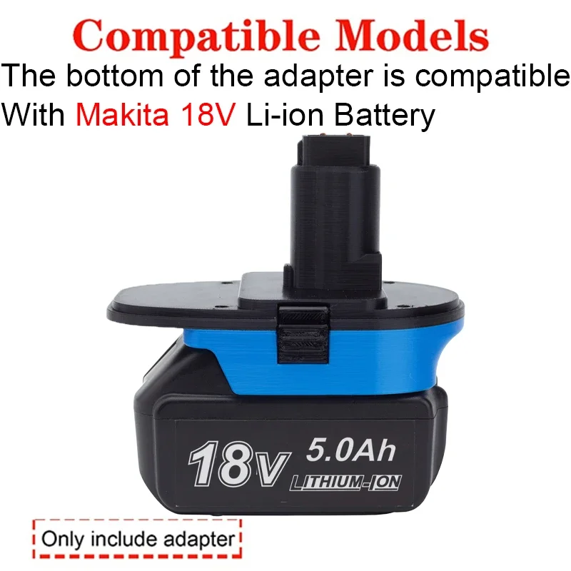 Battery Adapter/Converter for DeWalt 18V Ni-Cd Ni-Mh Li-ion Tools to Makita 18V Li-ion Battery Adapter Power Tool Accessories