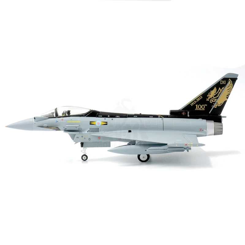 

British Air Force EF-2000 Typhoon Fighter Alloy Model 1:72 Toy Gift Collection