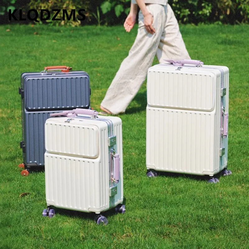 KLQDZMS Suitcase Front Opening Boarding Box Laptop Trolley Case 20