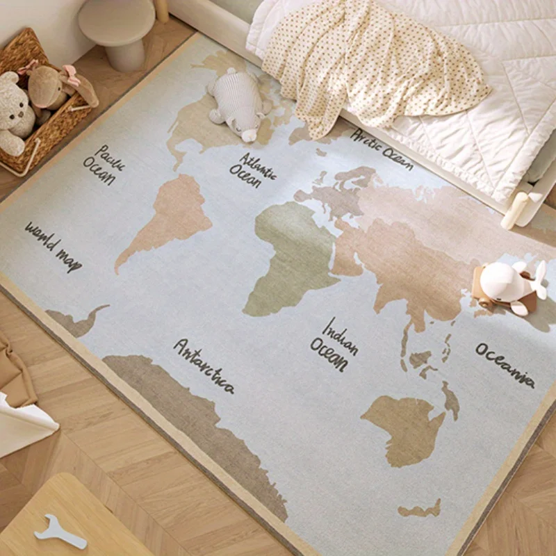 

Ковры в мультяшном стиле для гостиной, большие ковры для спальни, мягкий ковер для декора, коврик для ползания для малышей, противоскользящий моющийся коврик для отдыха