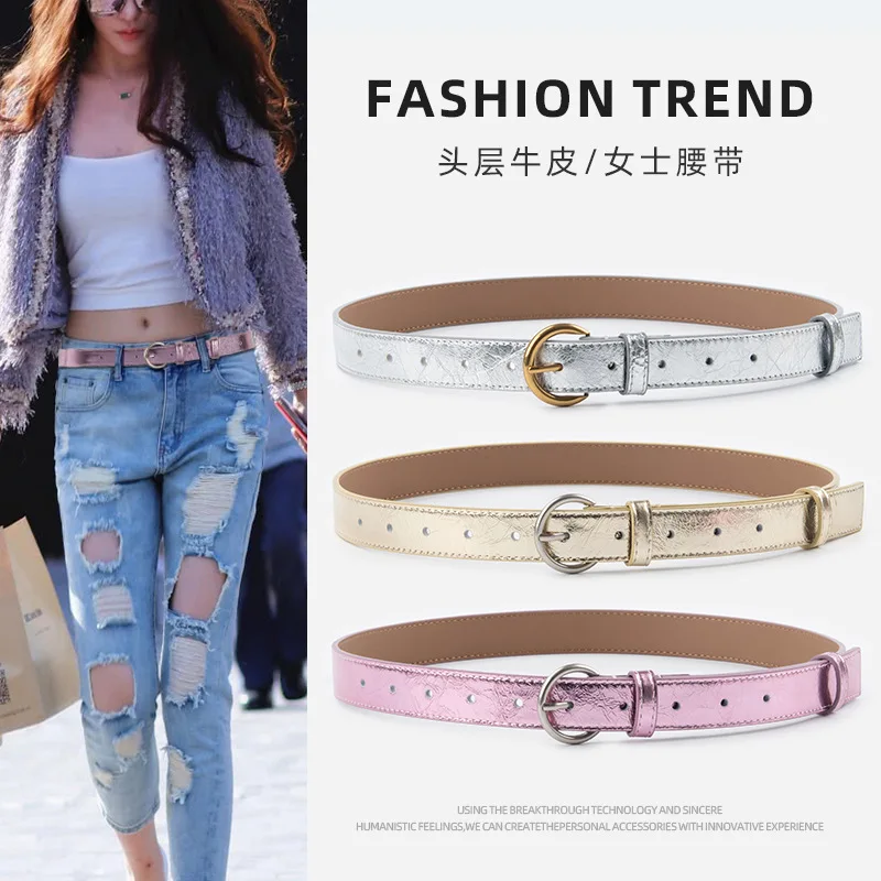 

Top layer genuine leather women's belt cowhide with casual pants coat jacket decoration women's high-grade belt