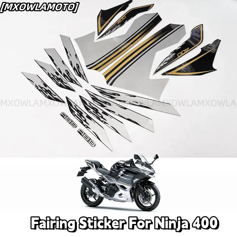 

Kit For 2021 NINJA400 ABS New Stickers NINJA400 NINJA 400 Motorcycle Whole Car Fairing Sticker Decals