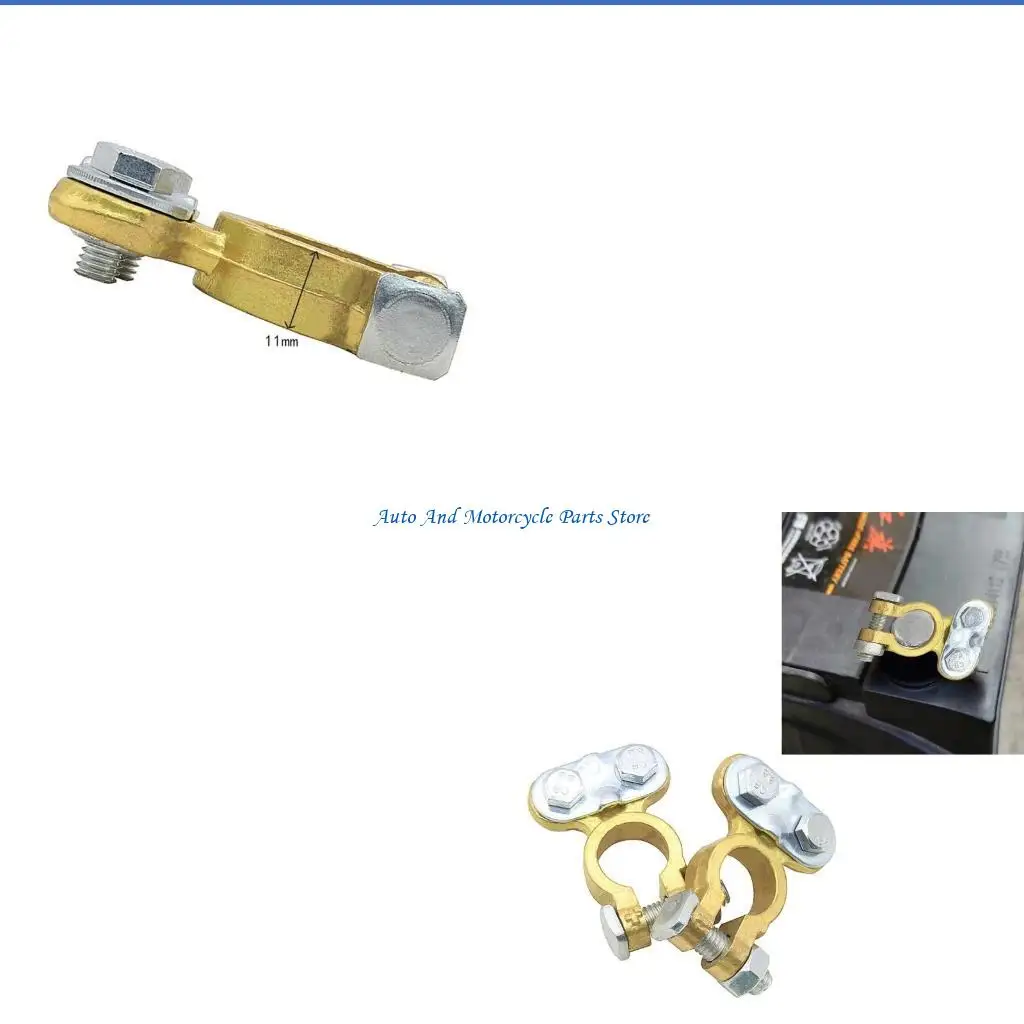 

P9FD Efficient Conductivity Battery Head Clip Battery Terminals Clamp Pair Quick Troubleshooting Solution for Car/Motorbikes