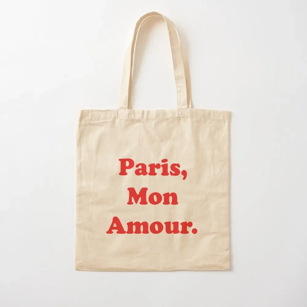 

Paris Mon Amour Tote Bag reusable shopping bag Women's shopping bag bags woman 2025 Women's handbag