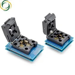 TQFP32 QFP32 TO DIP28 TQFP44 QFP44 TO DIP40 IC Programmer Adapter Chip Test Socket Burning Seat Integrated Circuits