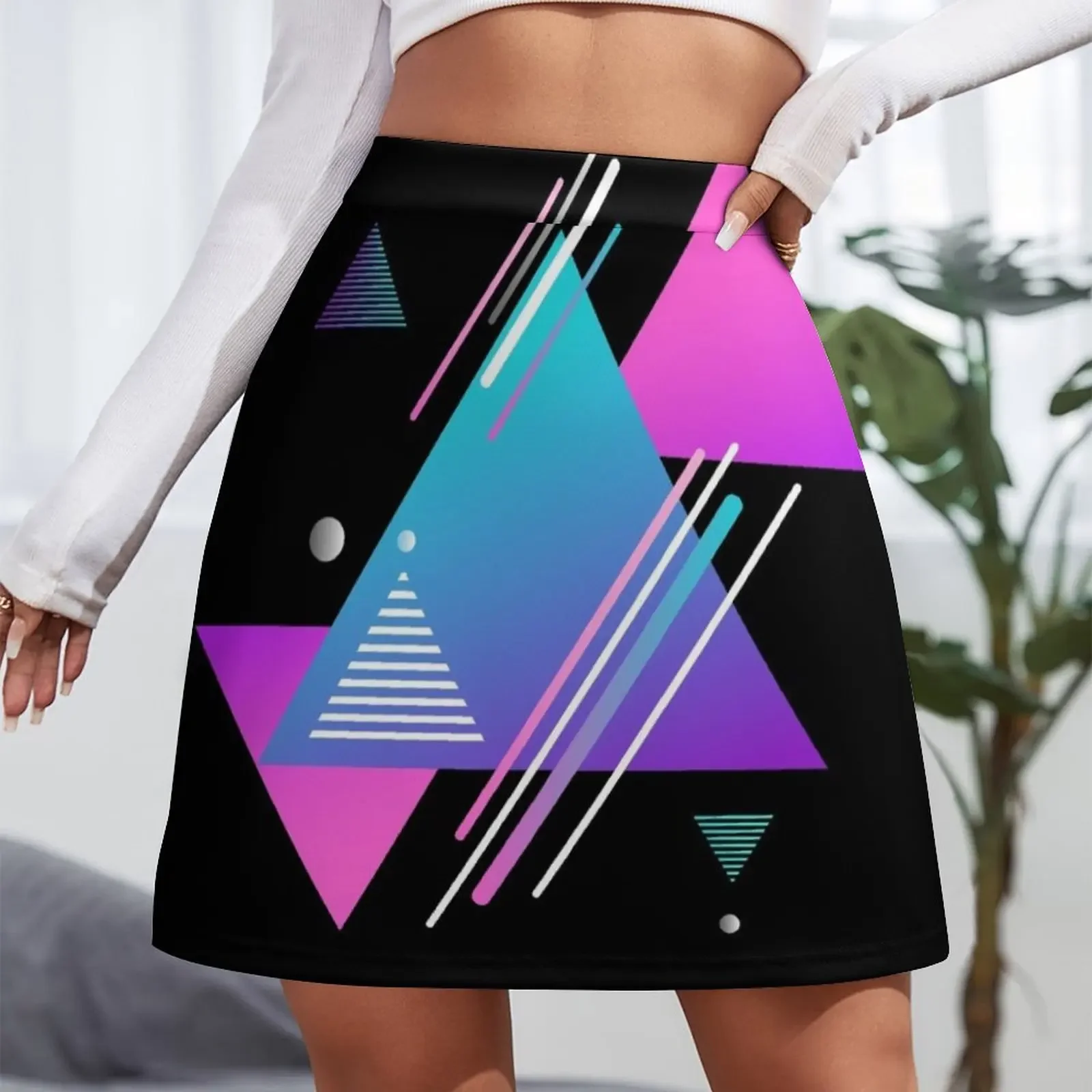 Pattern 80's - Eighties Mini Skirt short skirt skirt for women