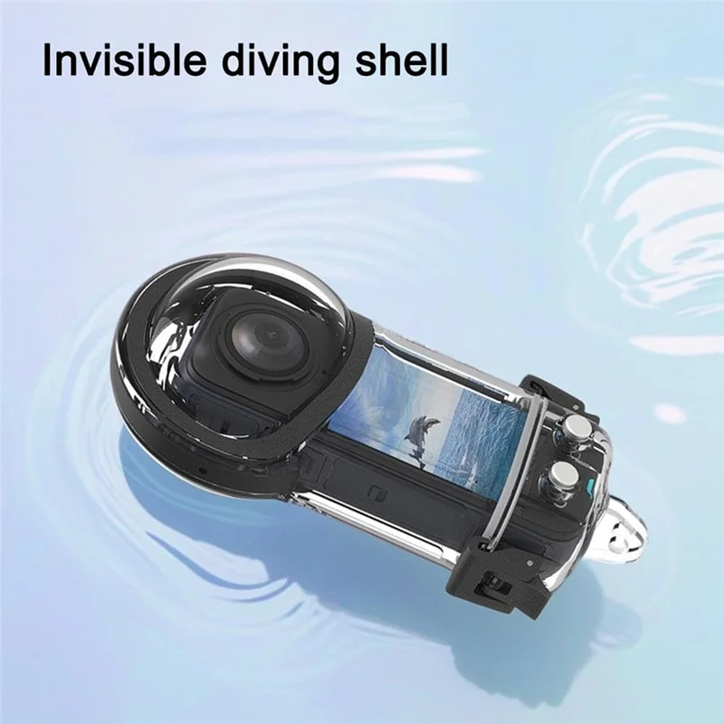 B03B-Invisible Dive Housing Case For Insta360 X5 Waterproof Scratch-Resistant 50M Depth