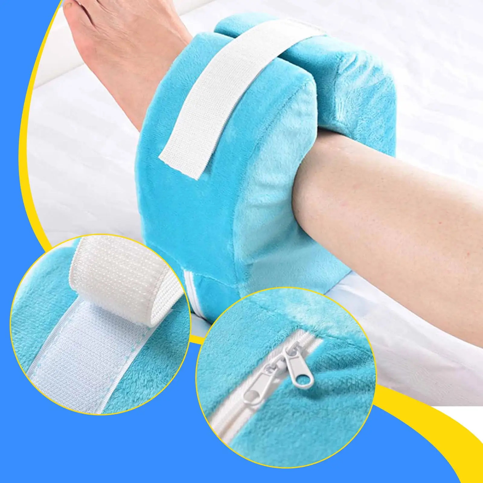 

Подушка-подставка для ног из кристаллического бархата, подушка-фиксатор для пятки, компрессионный рукав, защита голеностопа после операции