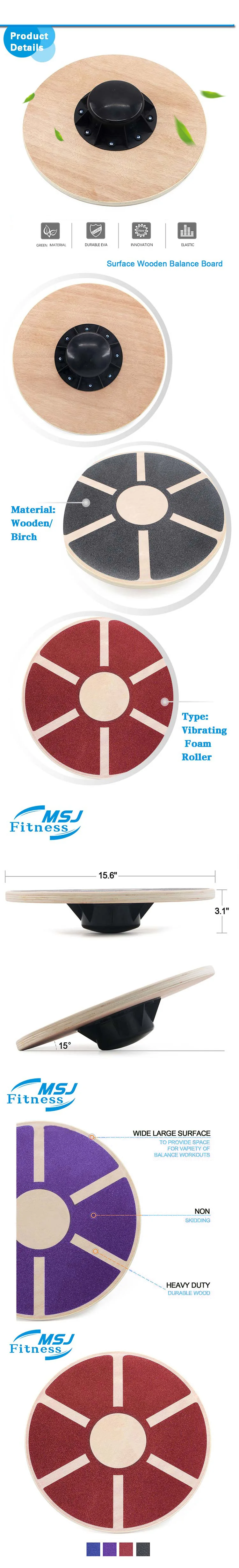 

Nice Price Customized Wooden Plastic Balance Board Gym Sports Exercise