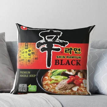 신라윤 블랙 라멘, 농심 인스턴트 라멘 투척 베개, 소파 커버, 장식 베개 케이스