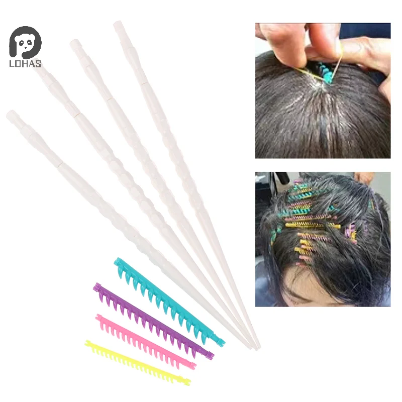 20/30pcs 2.3/3.3/4/5mm Hair Root Perm Rods Bar Curlers With Clip Bangs Fluffy Salon Hair Rollers Set Hair Styling Tool Hairstyle