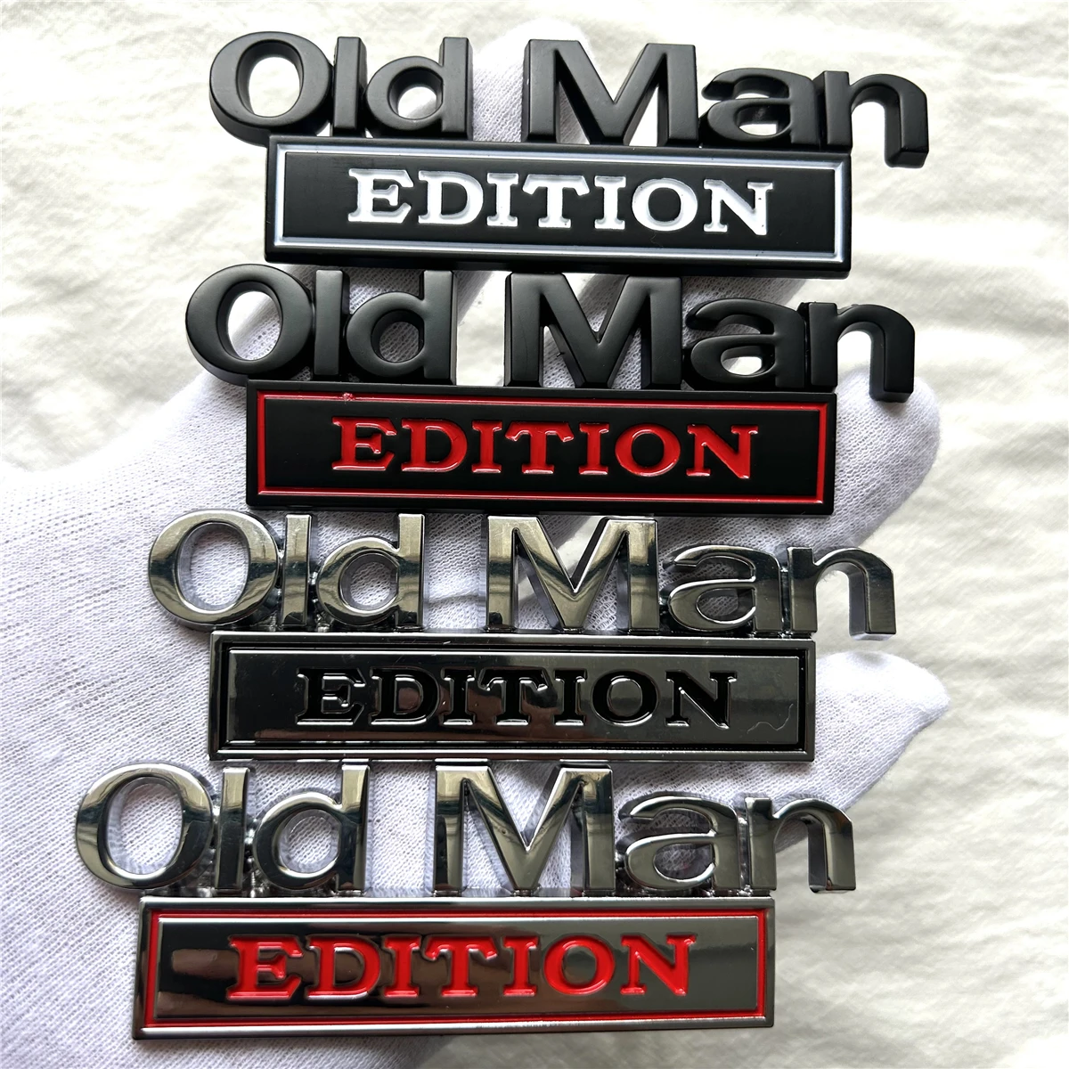 

Металлический логотип автомобиля Old Man EDITION, подходит для кузова автомобиля, багажника, хвоста, наклейка на автомобиль, декоративные аксессуары