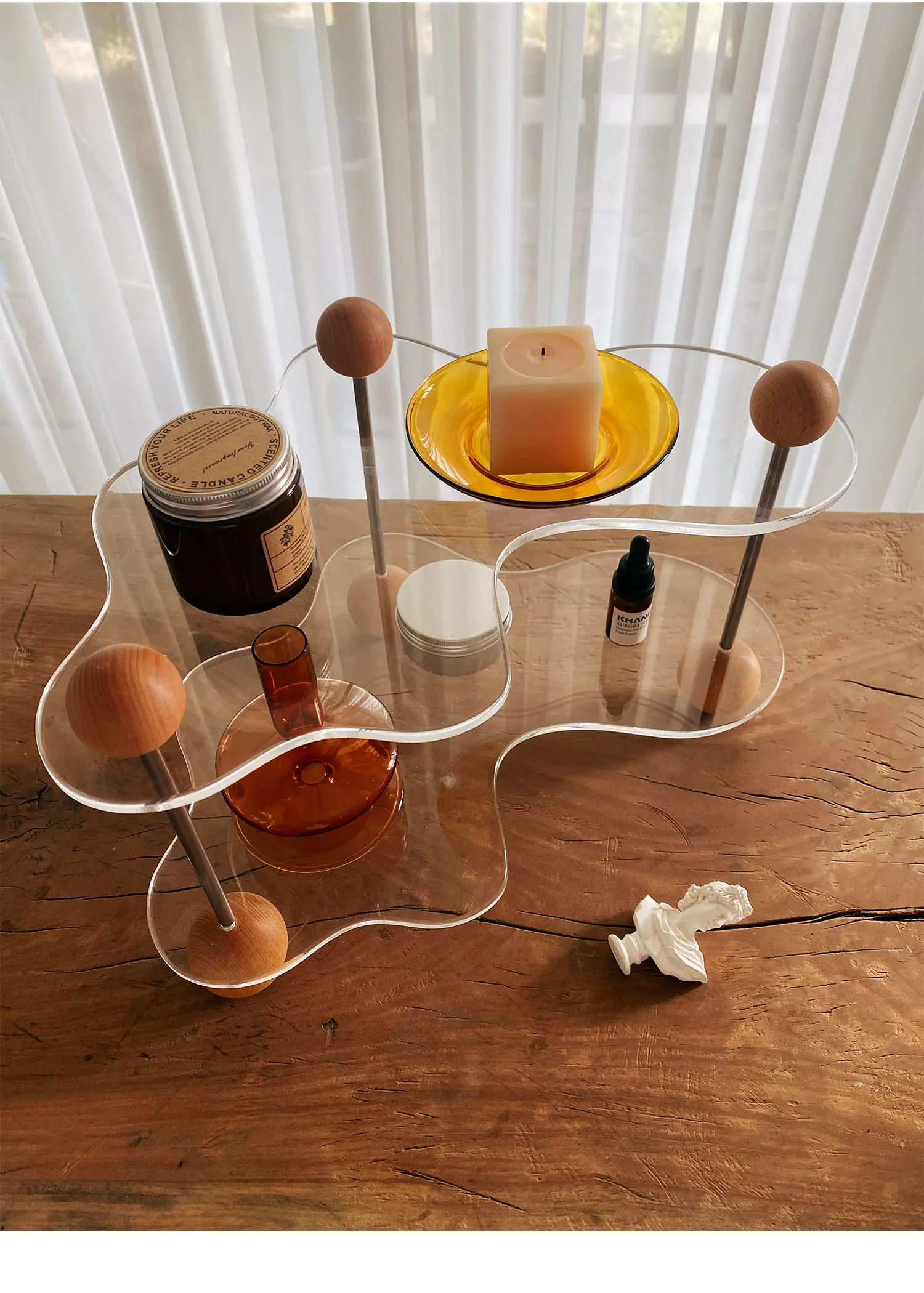 

Acrylic cup shelf, water cup, tea cup, tabletop, aromatherapy, perfume, cosmetics storage rack, coffee cup holder display