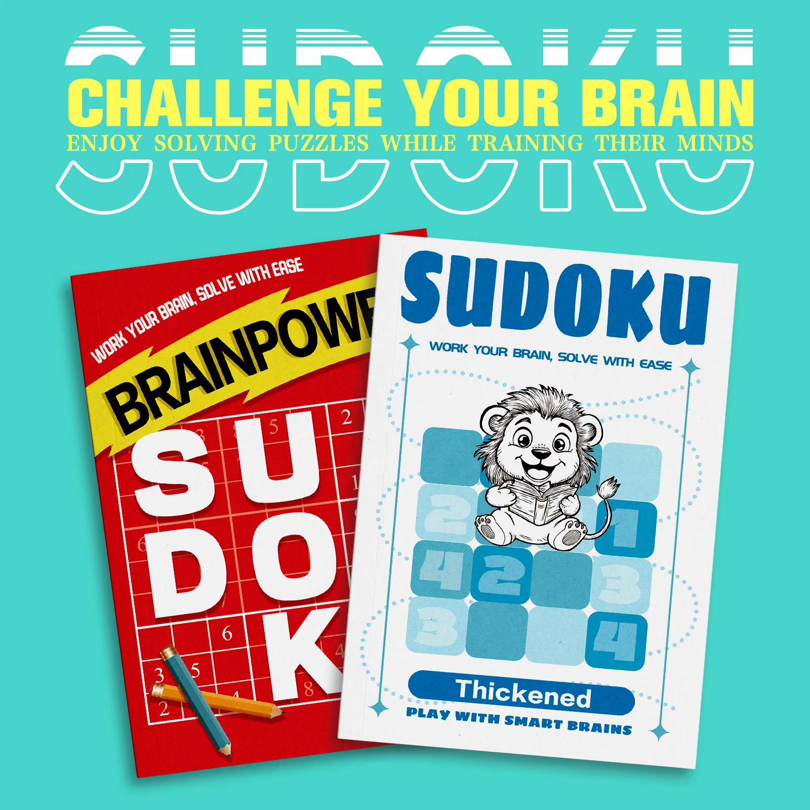 Kids Early Education Sudoku Puzzle Book, Brain Teaser Logic Game Workbook, Number Reasoning Training Book for Toddlers