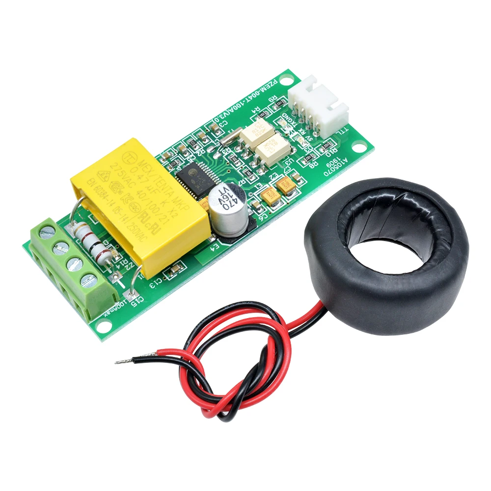 AC Digital Multifunction Meter Watt Power Volt Amp TTL Current Test Module PZEM-004T With Coil 0-100A  80-260V AC For Arduino