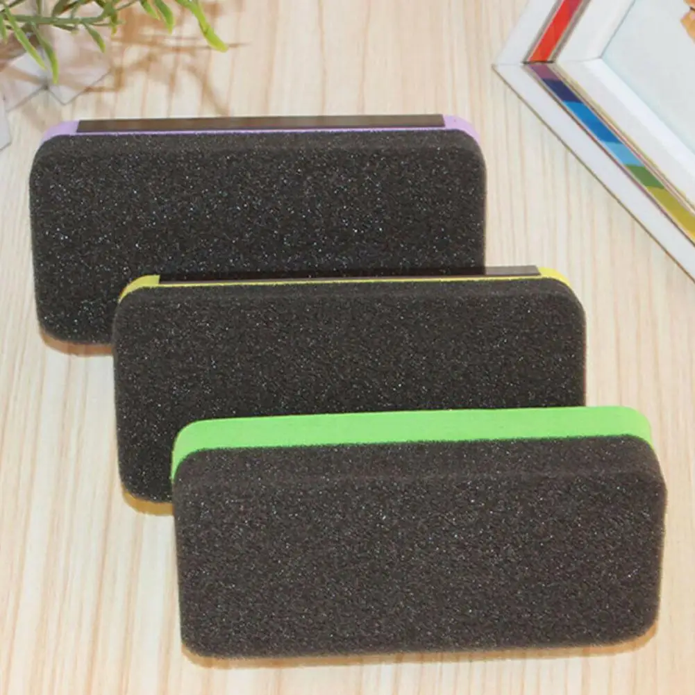 Color Random 1PC Magnetic Blackboard Chalkboard Whiteboard Eraser Cleaner Dry Wipe Marker Pen Duster White Black Chalk Board