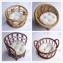 Baby Basket Newborn Photography Props Retro Bed Infant Pose Shooting Studio Accessories