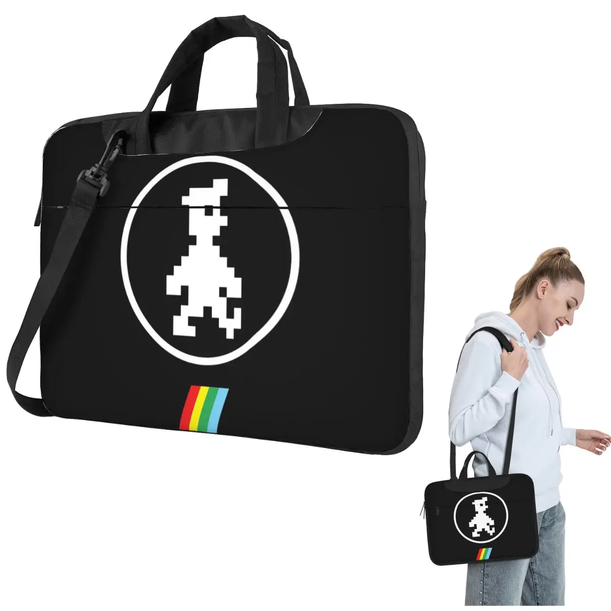 Bolsa para ordenador portátil Manic Miner ZX Spectrum, funda a prueba de golpes, bolsa para ordenador de 13, 14, 15,6 pulgadas, bolsa cruzada para portátil para Macbook Pro Air