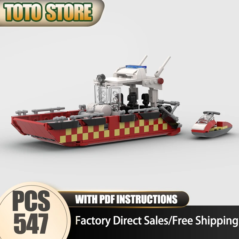

Fire Fighting Model Moc Building Blocks Urban Search and Rescue (USAR) Trailer Model Technology Brick Assembly Construction Toy