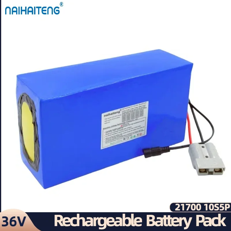 36V 25Ah 21700 10S5P Rechargeable Li-ion Battery Pack For Modified Folding Bicycles Scooters Below 1000W New Customizable