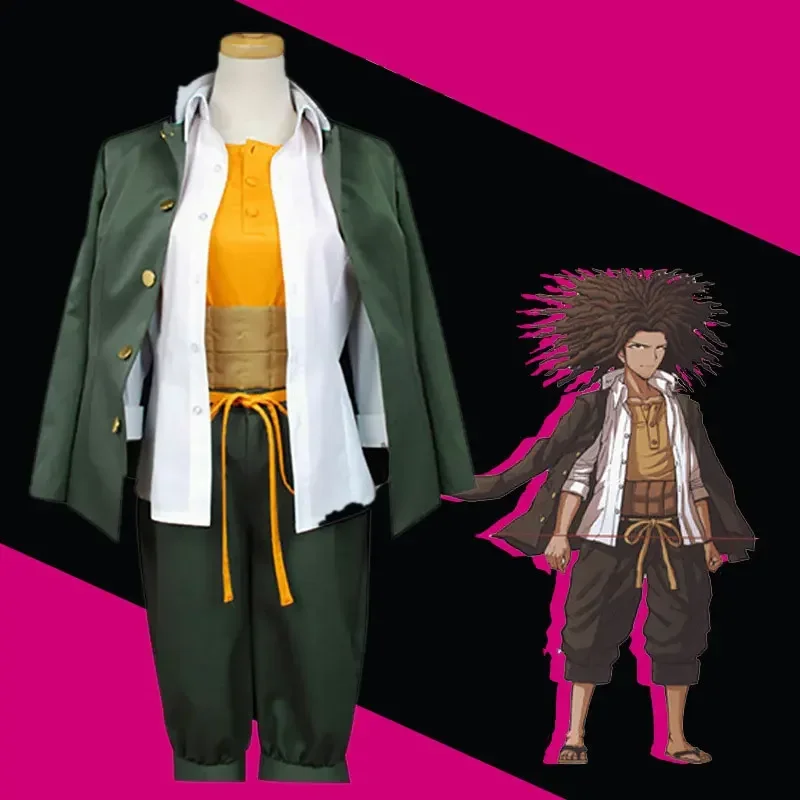 

Аниме Danganronpa Yasuhiro Hagakure Косплей Костюм Пальто + Брюки + Белая Рубашка Униформа Наборы Мужской Наряд на Хэллоуин