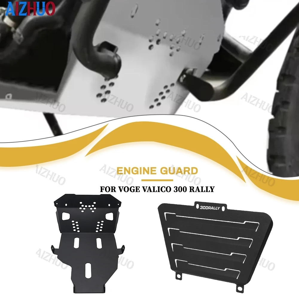 

300 Rally Engine Guard For Loncin VOGE Valico 300 RALLY300 300Rally 2023 2024 2025 Chassis Cover Skid Plate Belly Pan Protector